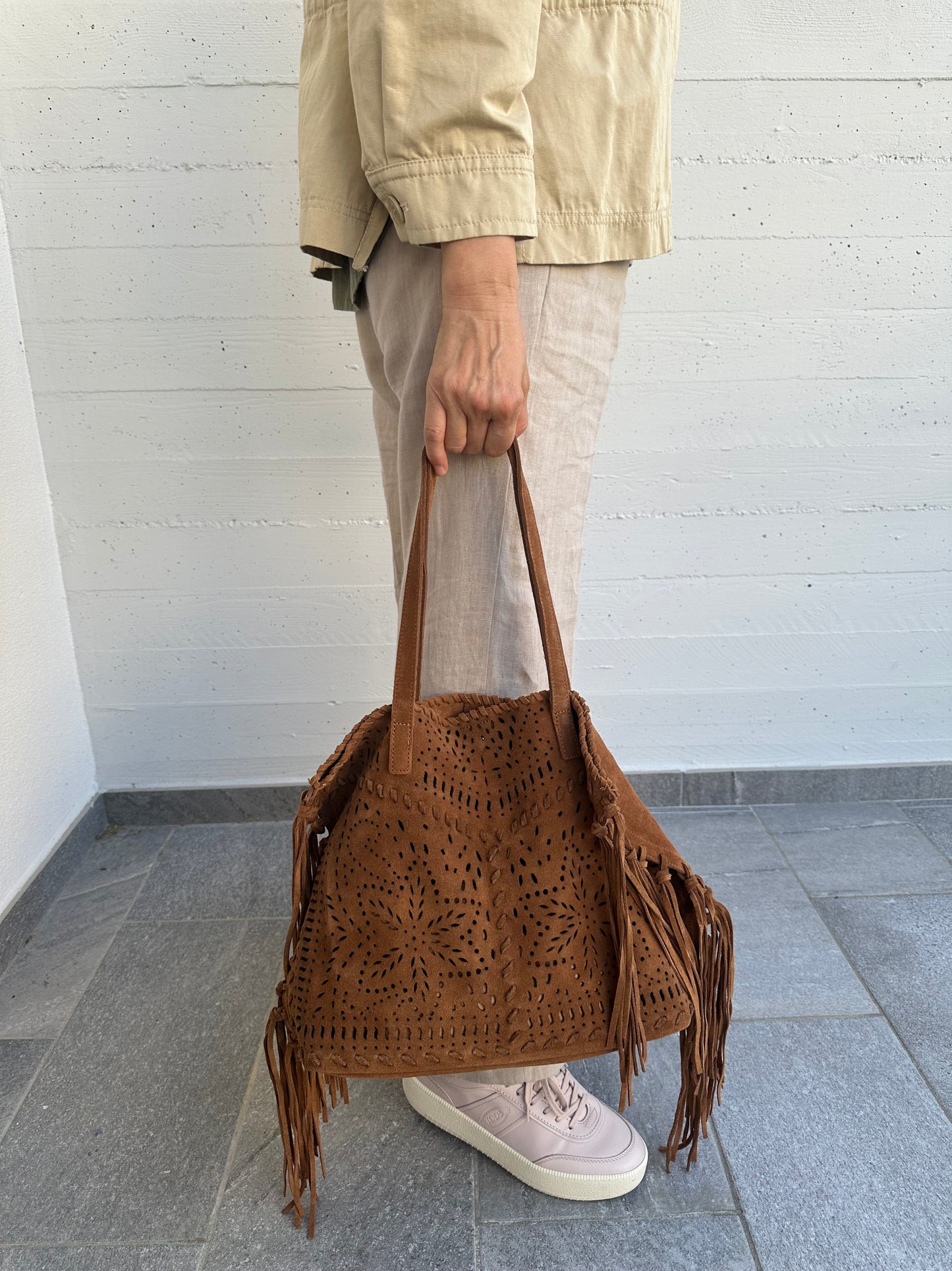 FARAH SUEDE- frange