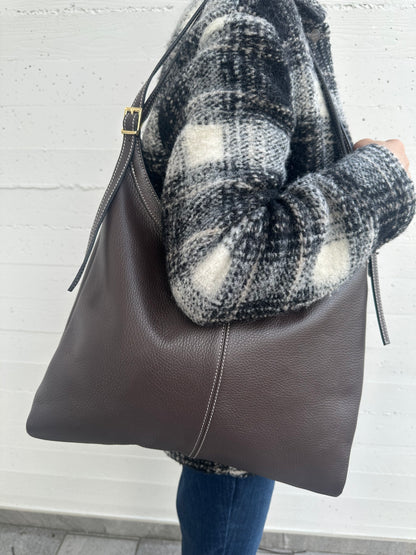 LIDIA hobo- Vera pelle