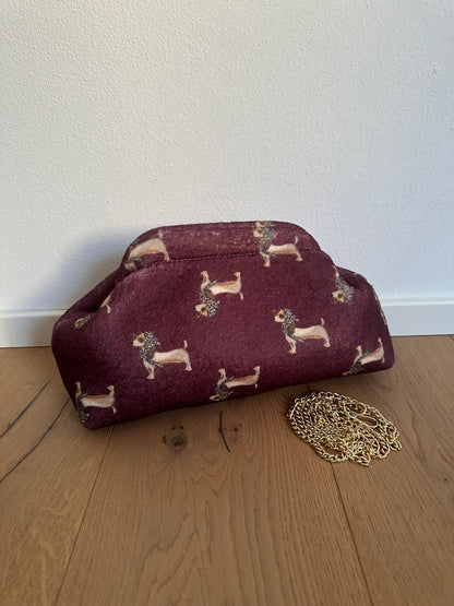 POCHETTE BASSOTTO- tracolla a catena