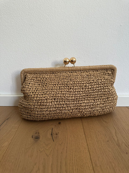 MIYA - Pochette in Rafia