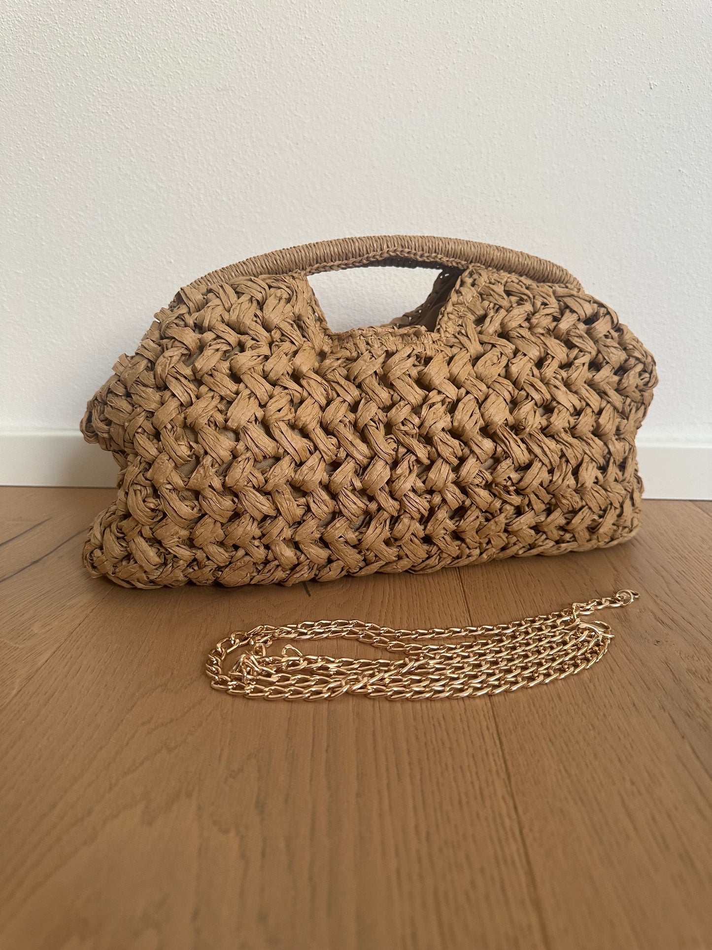 GISELLE - Pochette in Rafia