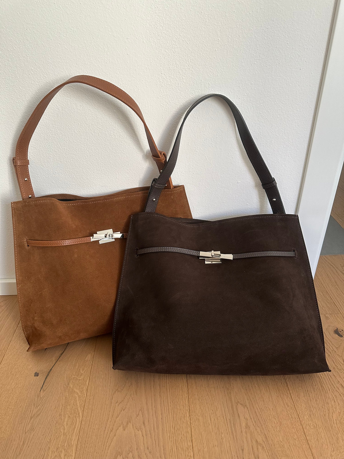 KIRA suede- borsa a spalla/ tracolla