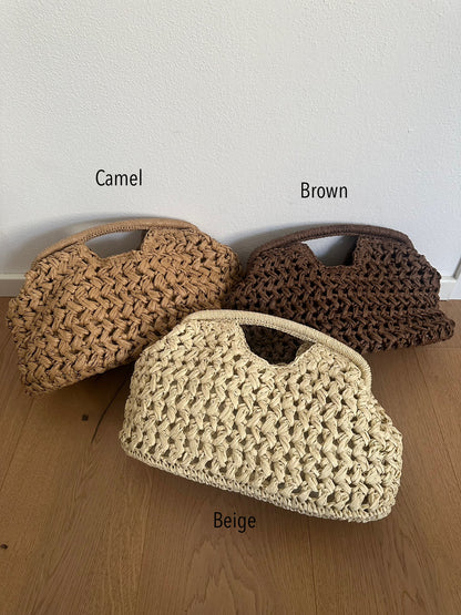 GISELLE - Pochette in Rafia