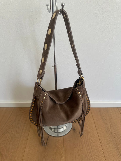 DAXY- medium/ borsa a spalla camoscio