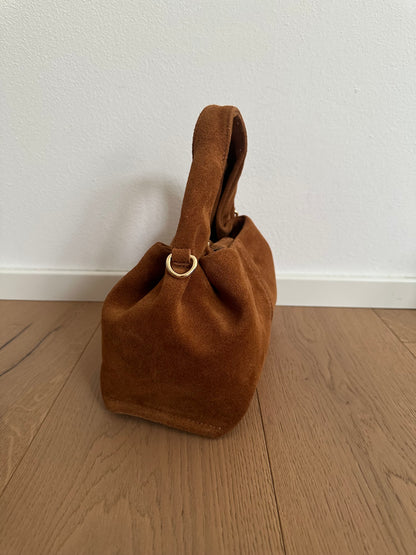 ZOE suede- Borsa a mano con tracolla