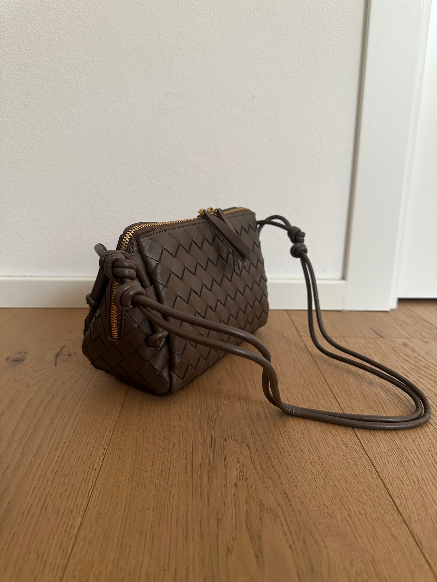 AMBRE large - Vera pelle intrecciata