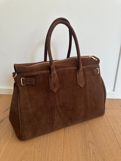 CHARLOTTE LARGE suede- con tracolla