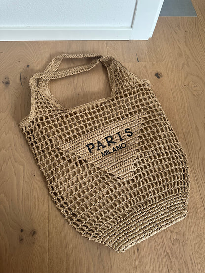 LOUISE- tote rafia