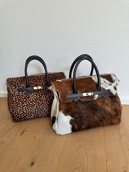 CHARLOTTE LARGE cavallino- con tracolla