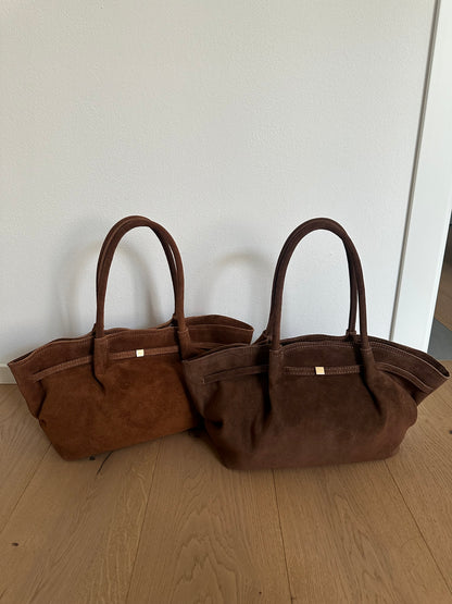 CORINNE LARGE- borsa a spalla camoscio