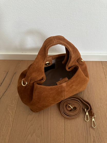 ZOE suede- Borsa a mano con tracolla