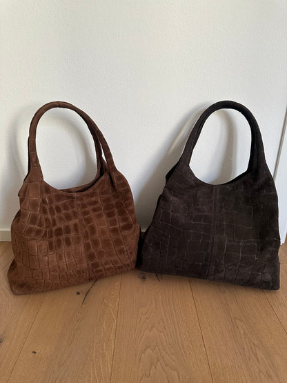 THEA - suede stampa coccodrillo