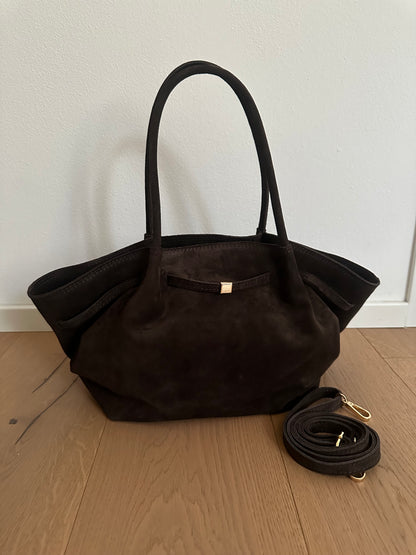 CORINNE LARGE- borsa a spalla camoscio