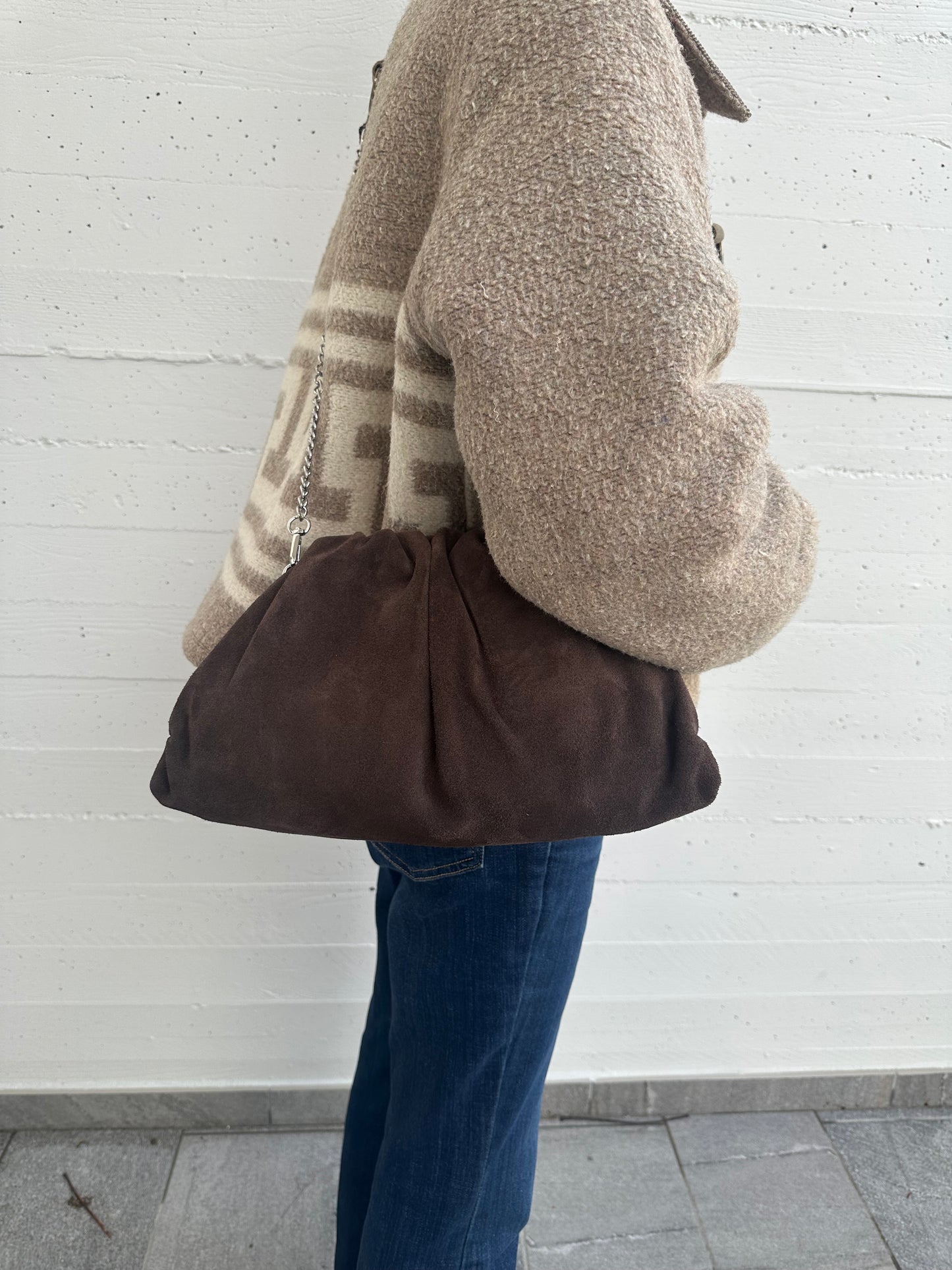 SAMI - POUCH suede grande