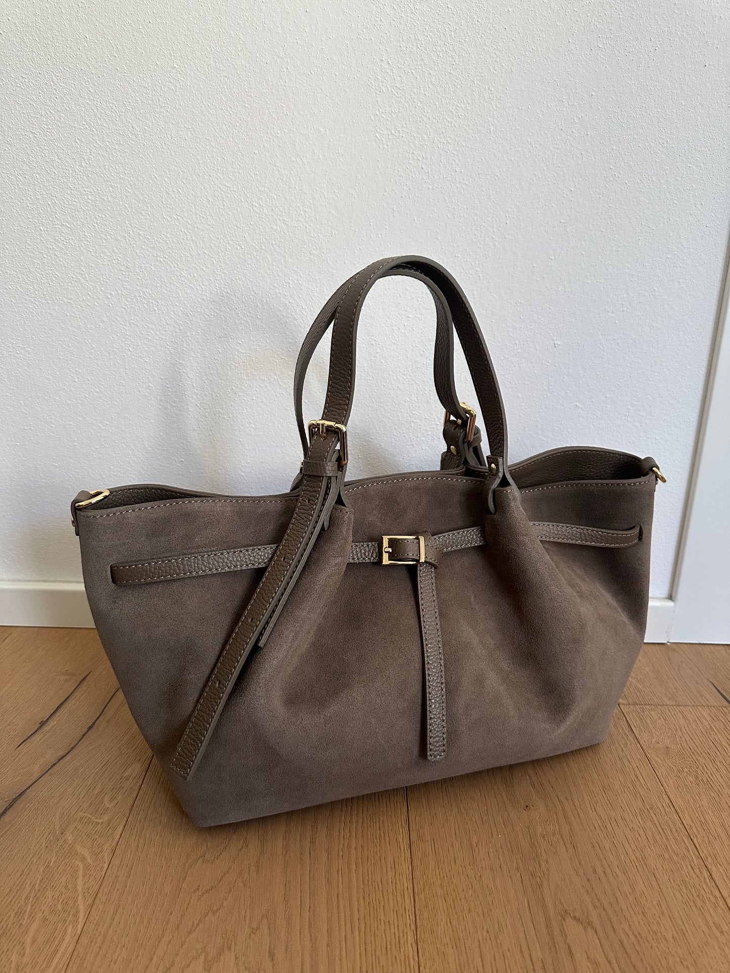 NIKY - borsa a spalla camoscio