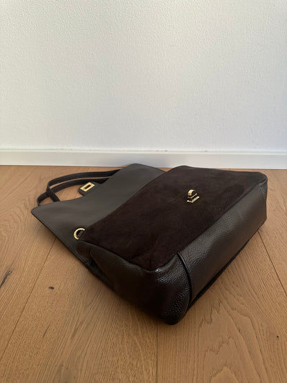 ANNABEL medium camoscio- borsa a spalla