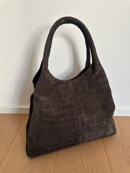THEA - suede stampa coccodrillo