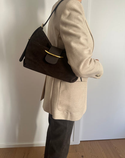 COCO- suede shoulder bag