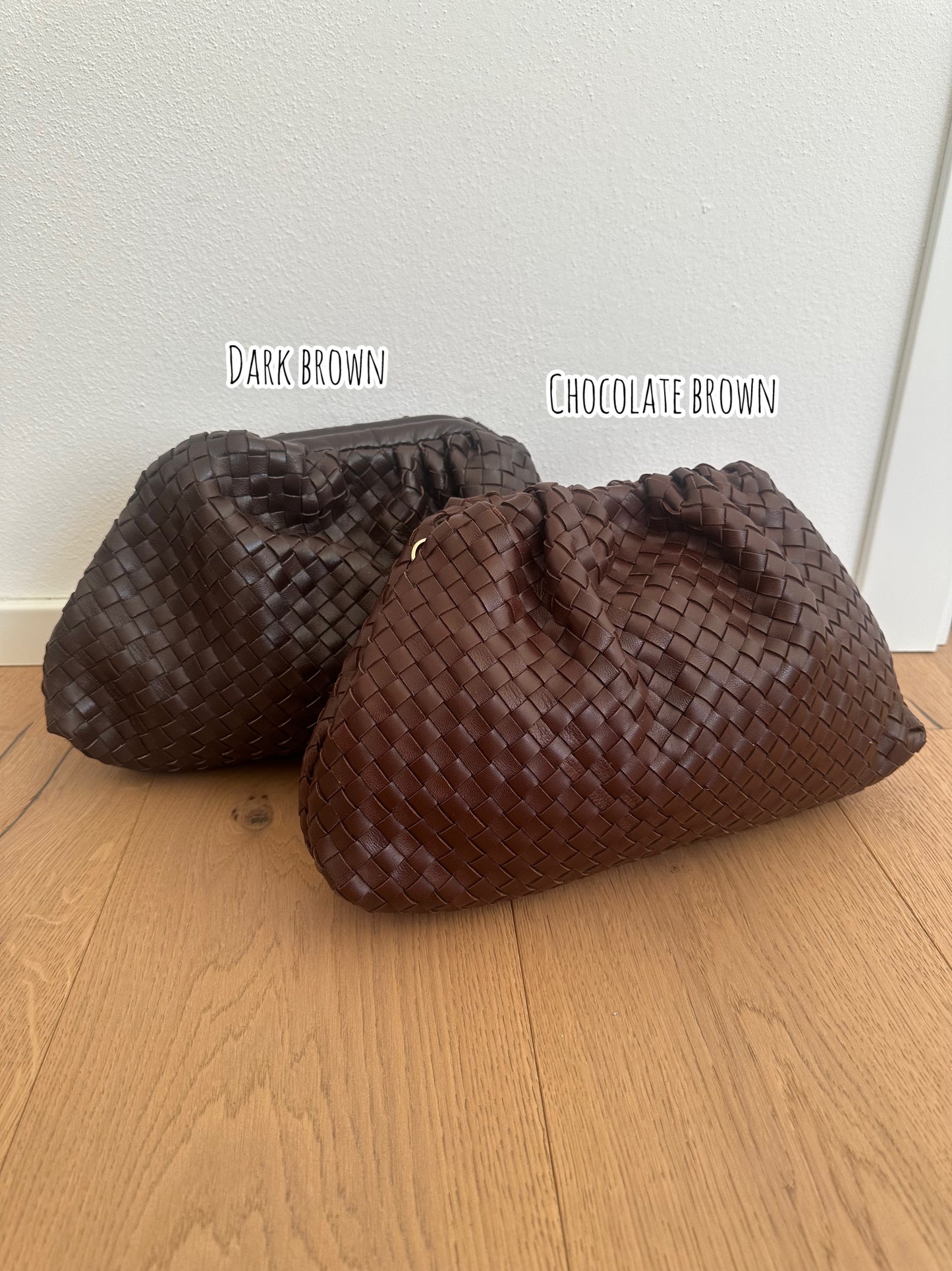 POUCH NAPPA weave - large