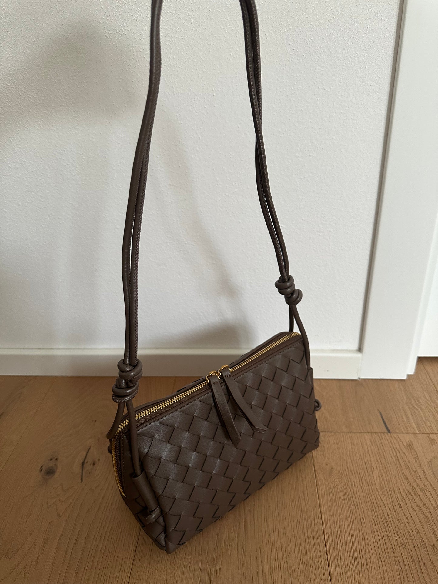 AMBRE large - Vera pelle intrecciata