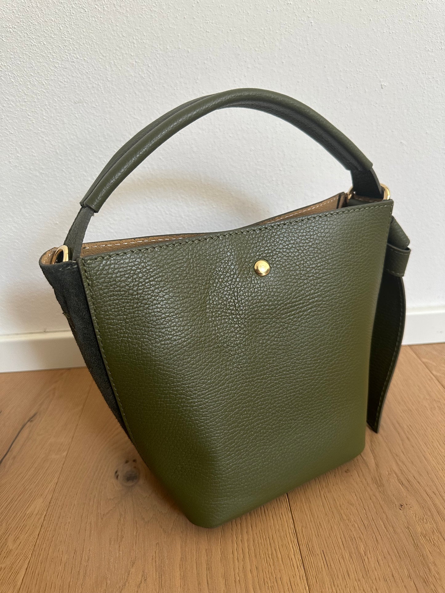 JASMIN bucket - pelle e suede