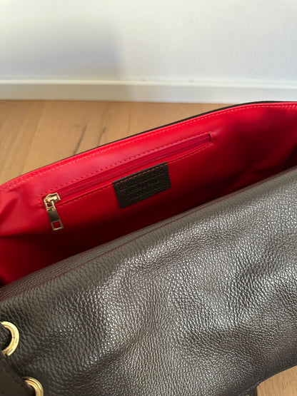 ANNABEL maxi camoscio- borsa a spalla