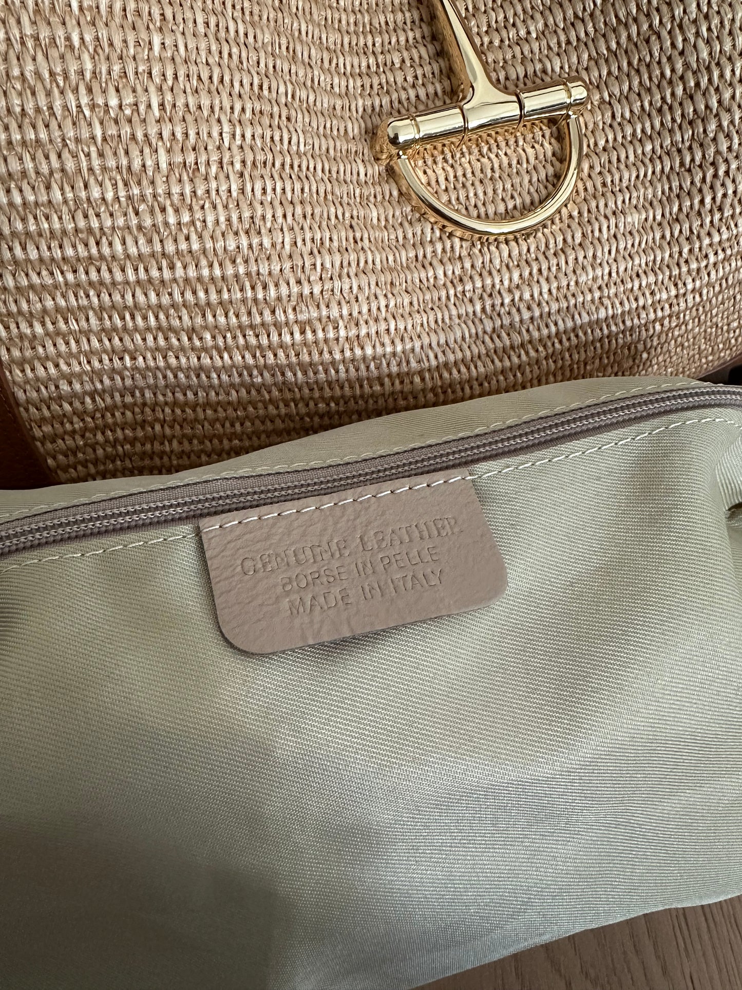 SVEVA rafia- LARGE shoulder bag