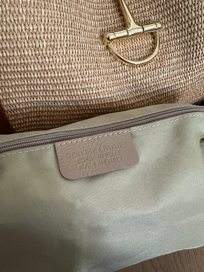 SVEVA rafia- LARGE shoulder bag
