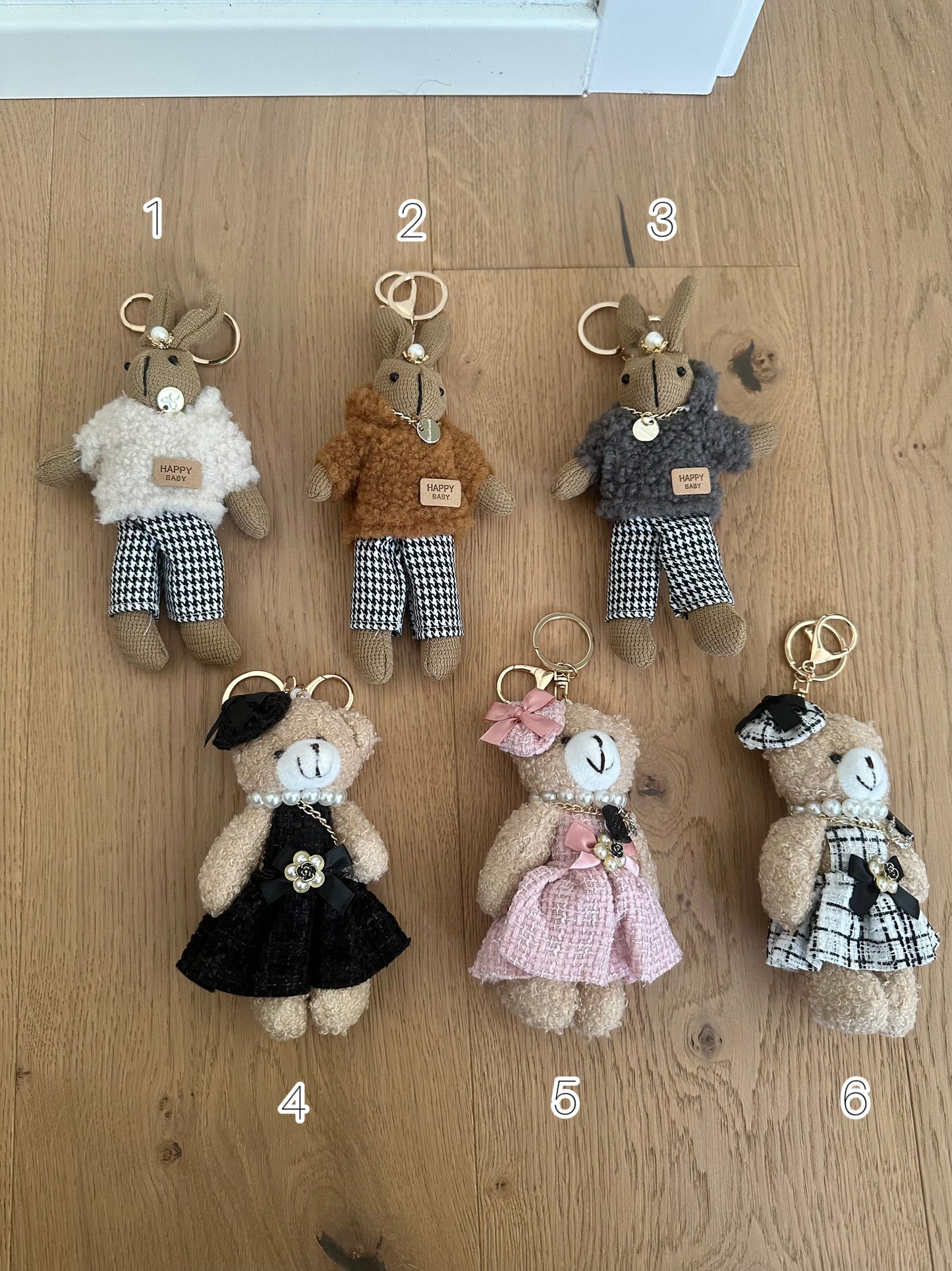 BAG CHARMS - BUNNY- TEDDY