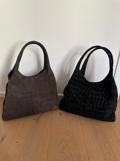 THEA - suede stampa coccodrillo