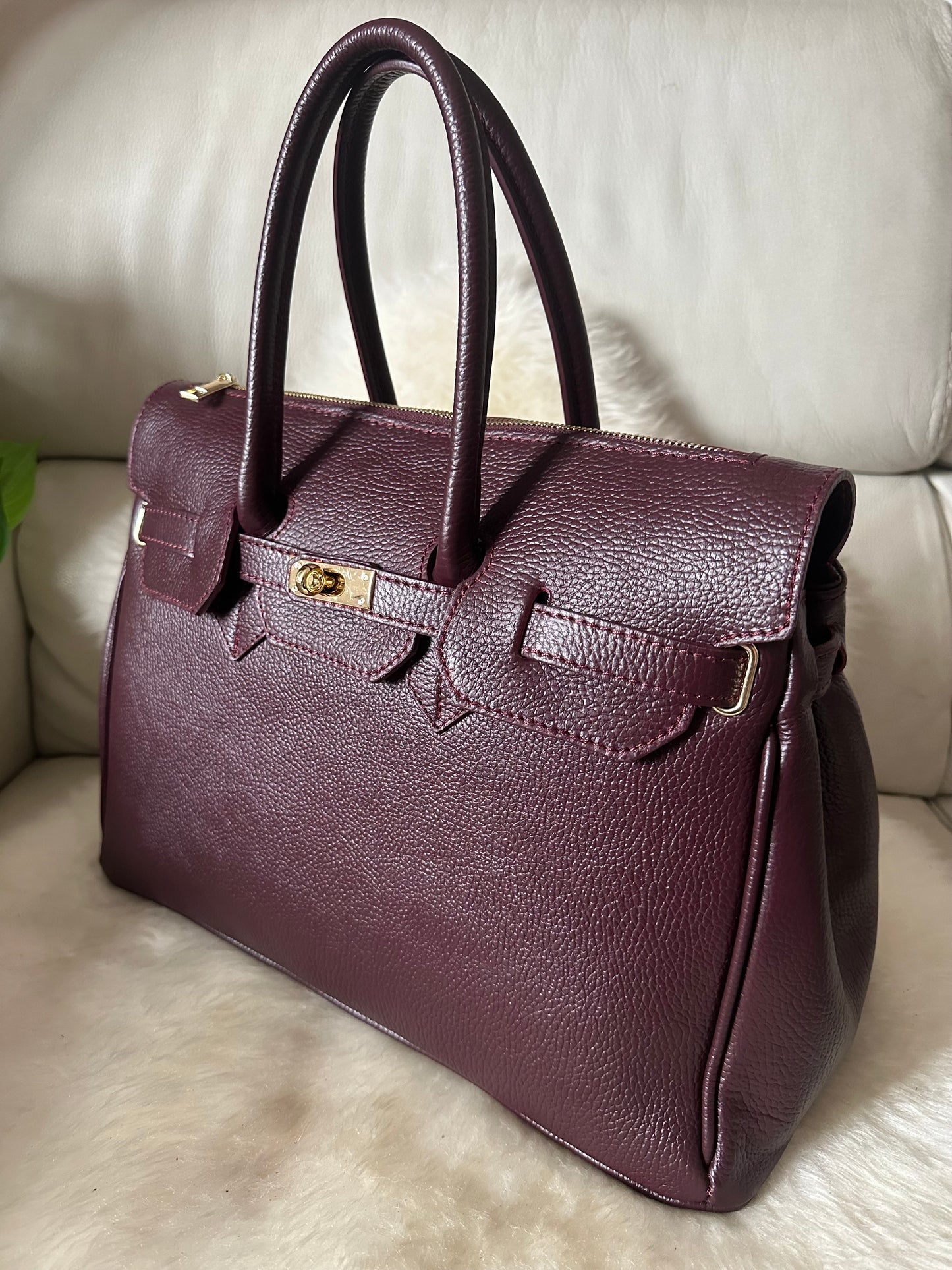 CHARLOTTE- handbag Vera pelle