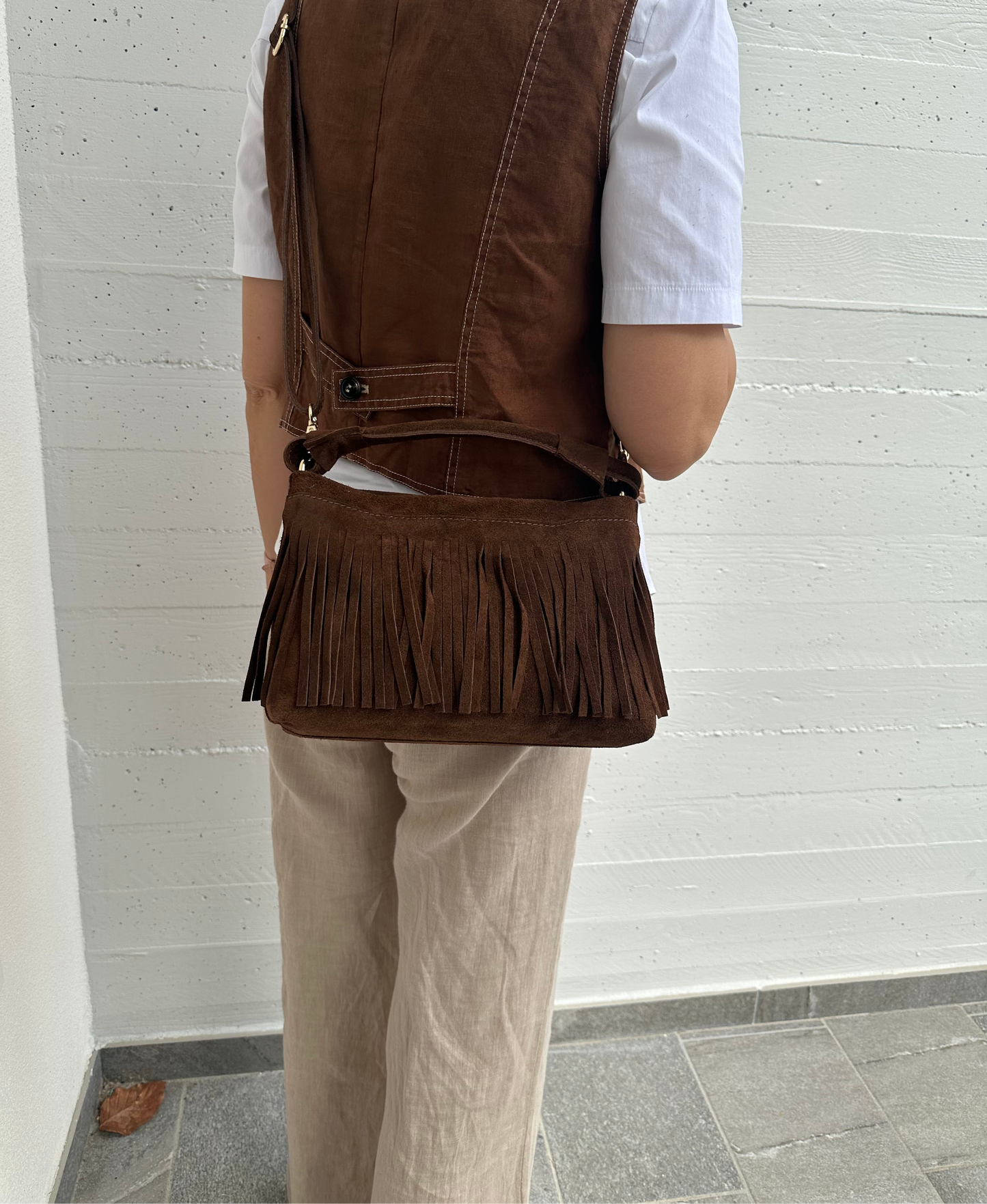 MAJE - frange suede