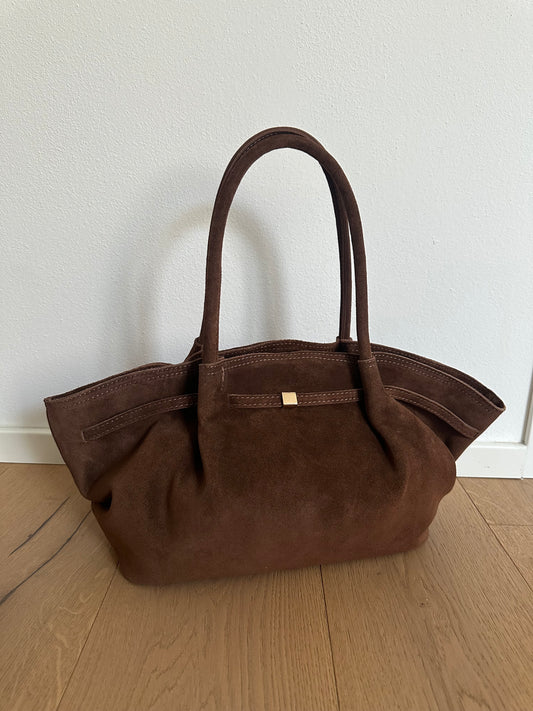 CORINNE LARGE- borsa a spalla camoscio