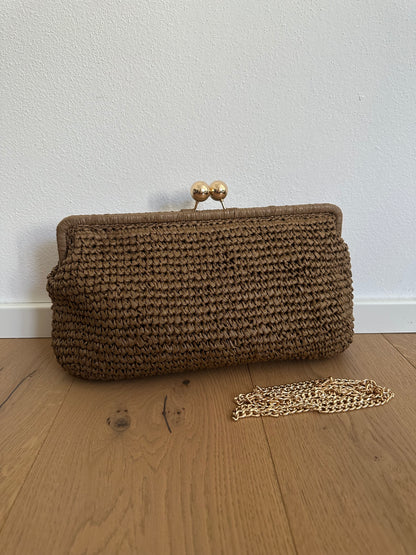 MIYA - Pochette in Rafia