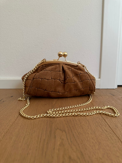 FORTUNA clutch - cocco suede