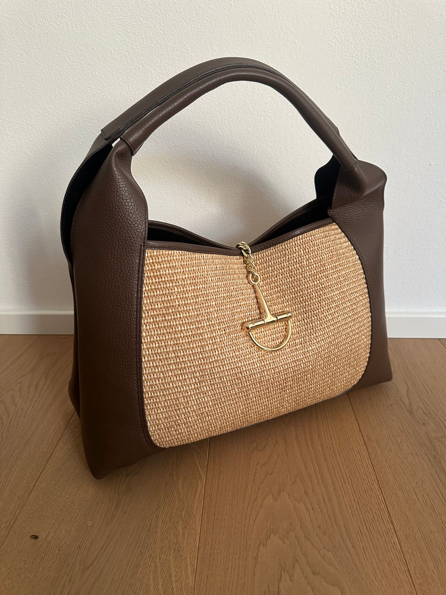 SVEVA rafia- LARGE shoulder bag