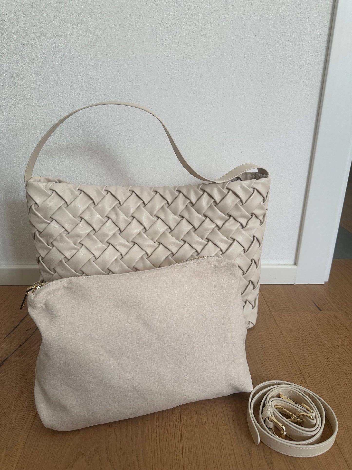 NAMI- borsa a spalla intrecciata