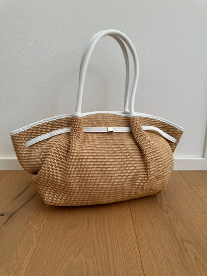 CORINNE LARGE- borsa a spalla rafia