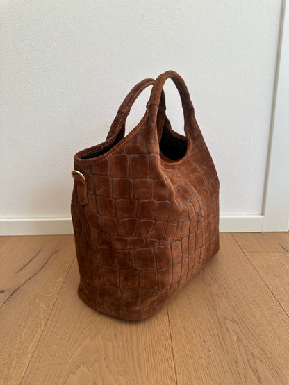 ESTELLE- suede coccodrillo