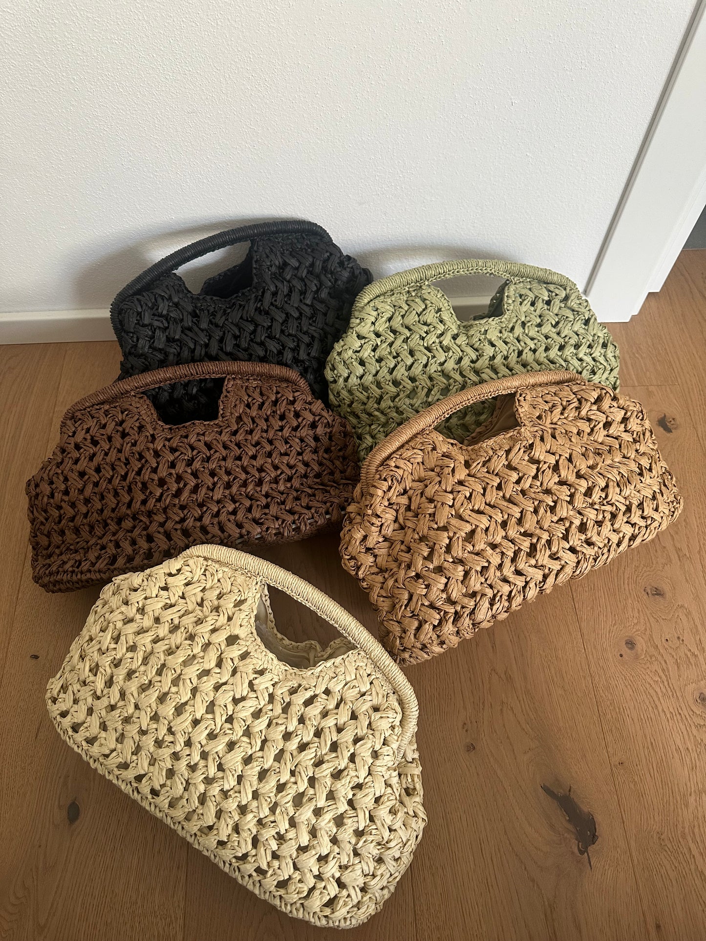 GISELLE - Pochette in Rafia