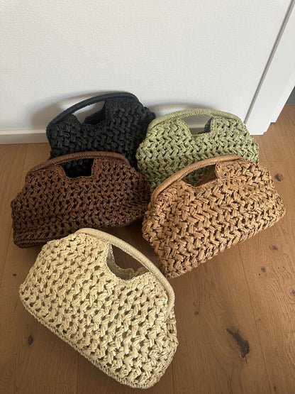 GISELLE - Pochette in Rafia