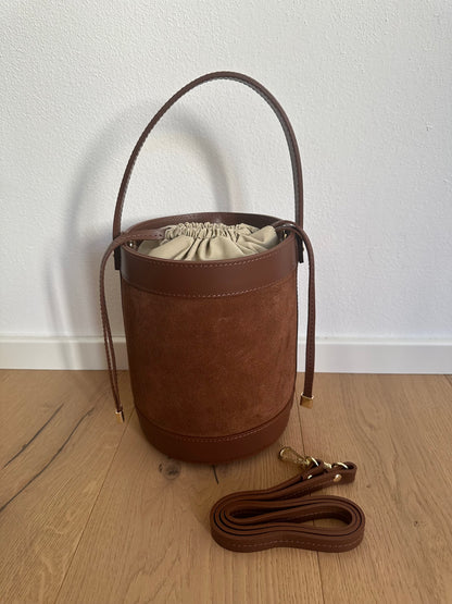 HELENA- suede bucket