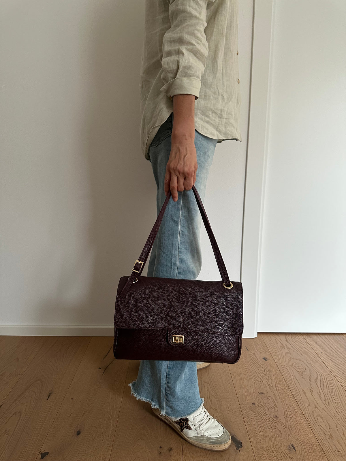 ANNABEL medium Vera pelle- borsa a spalla