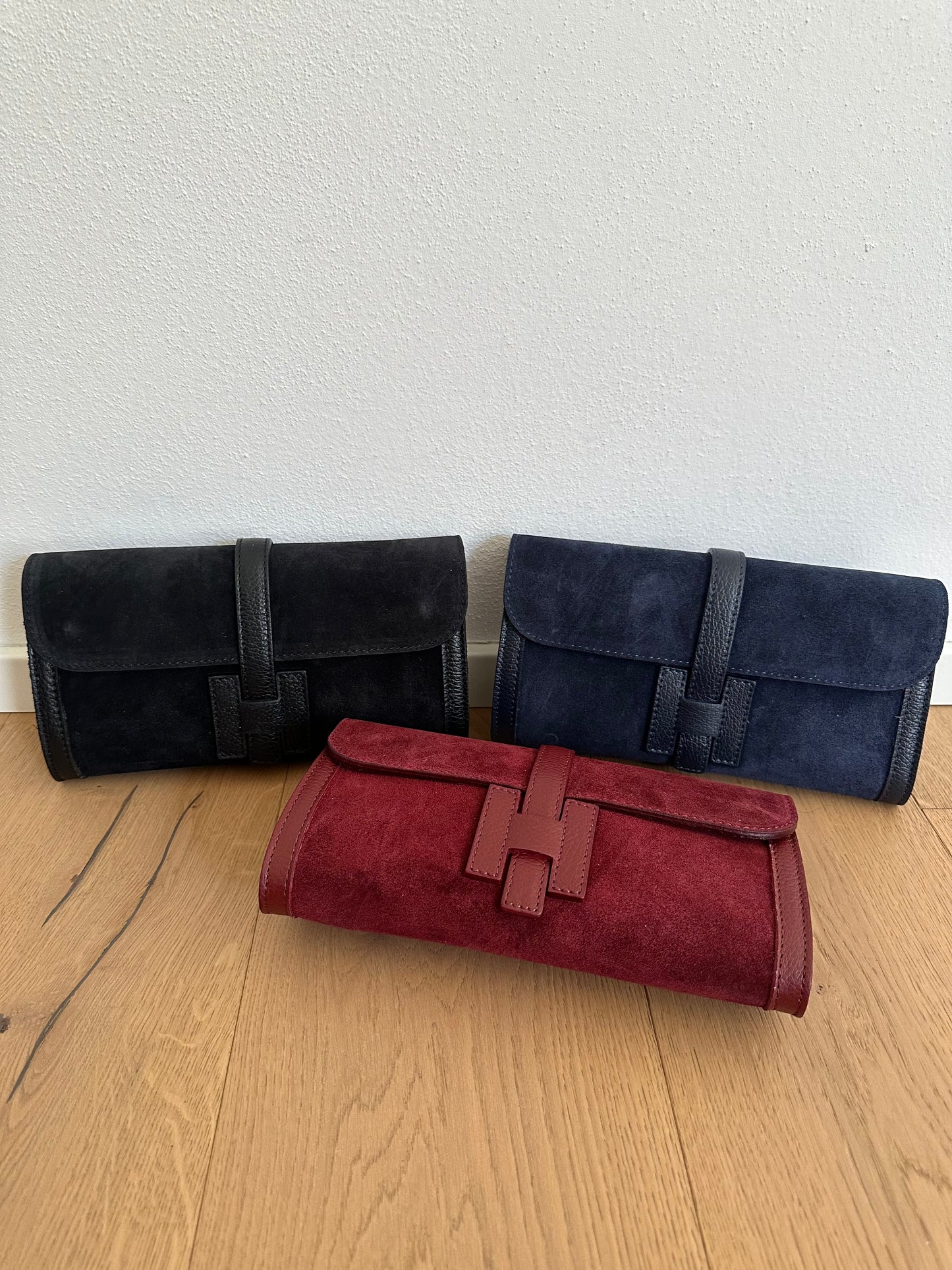 HANNAH suede- pochette con tracolla