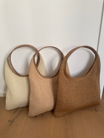 MIREA- rafia hobo bag