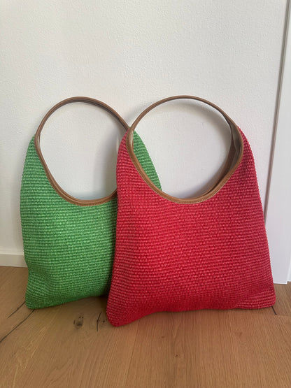 MIREA- rafia hobo bag