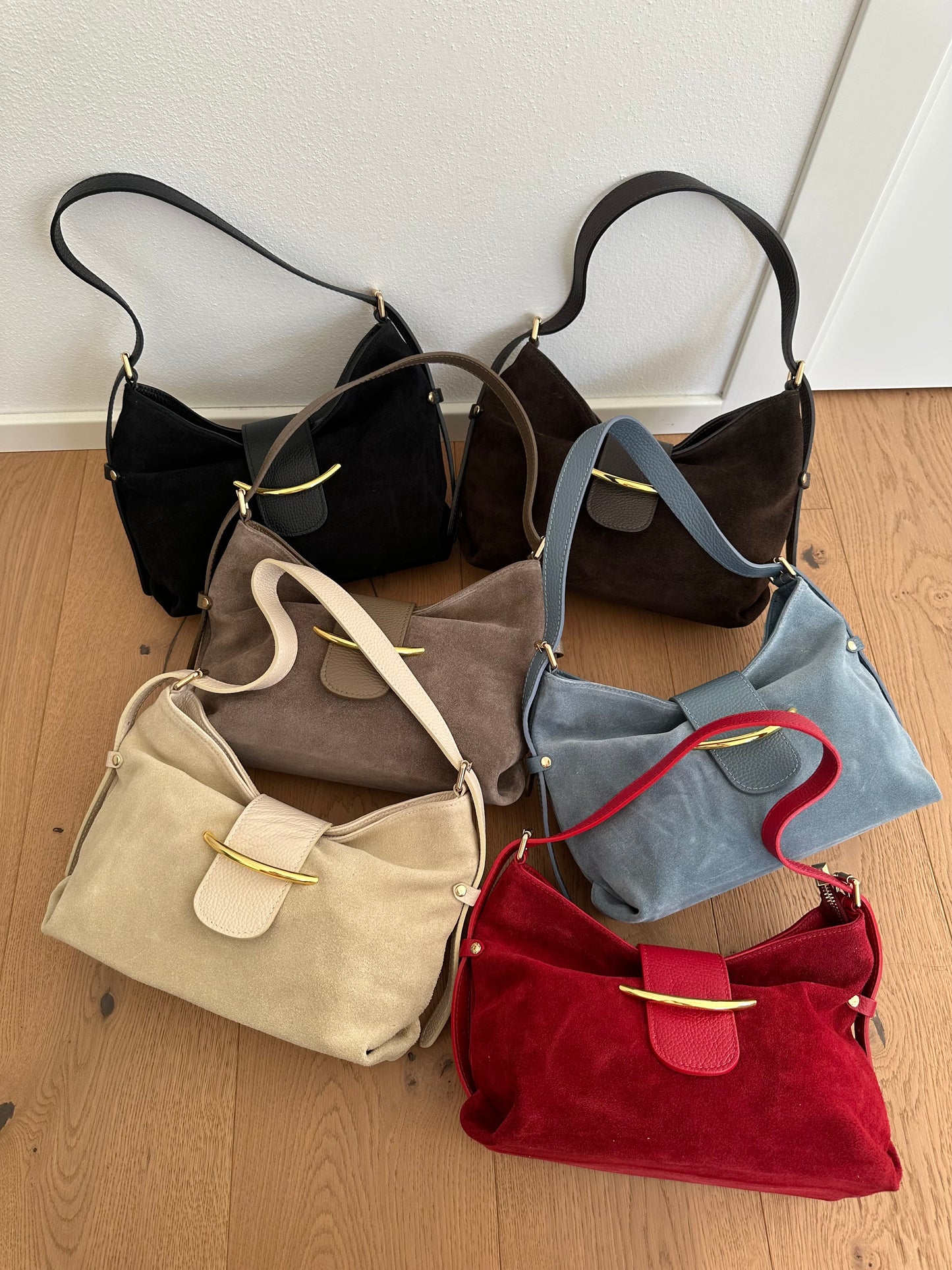 COCO- suede shoulder bag