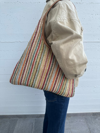 MIREA Classic- rafia hobo bag