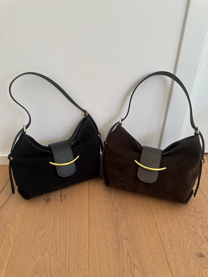 COCO- suede shoulder bag