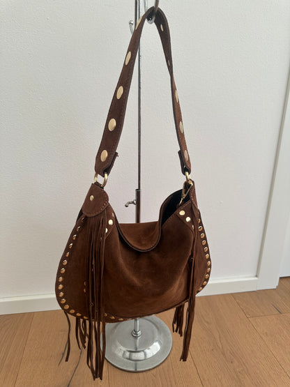 DAXY- medium/ borsa a spalla camoscio